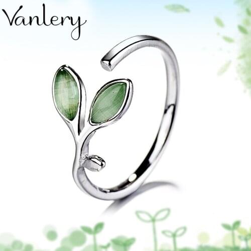Personality Exaggerated Gothic Opal Leaf Rings For Women Charm Engagement Jewelry Girls Open Finger Knuckle Rings