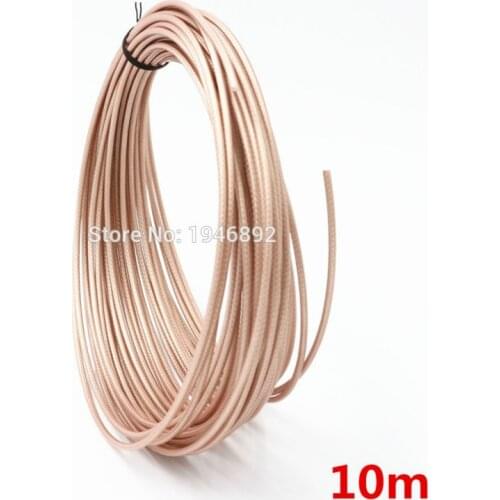 10meters/lot 32.8ft RG316 Brown cable Wires RF coaxial Cable 50 Ohm for Connector Shielded Cable DIY