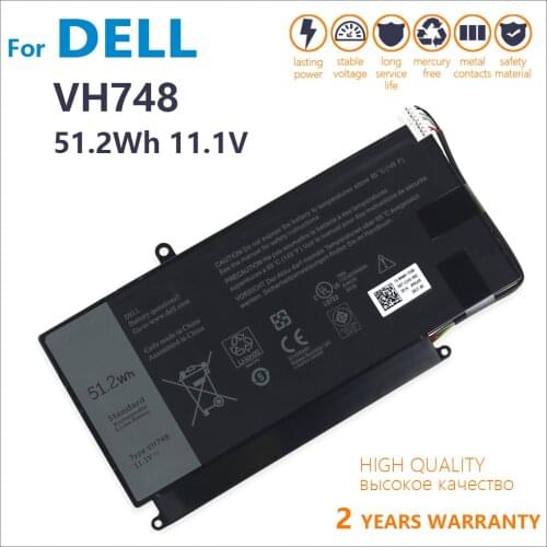 100% Genuine VH748 Laptop battery For DELL Vostro 5460 5470 5560 14 5480 for Inspiron 14 5439 V5460D-1308 V5460D-1318 5470D-1328