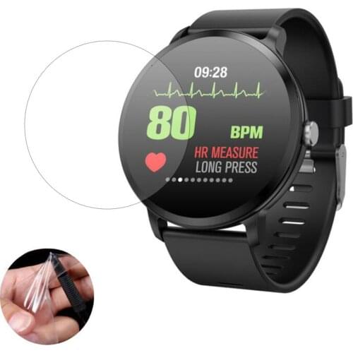 3pcs Soft Ultra Clear Protective Film Guard Protection For V11 Smart Watch Smartwatch Display Screen Protector Cover (Not Glass)