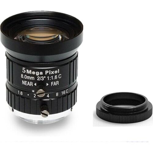5 million HD machine vision inspection C interface industrial camera lens 8mm 5mp2 / 3 inch C mount FA lens