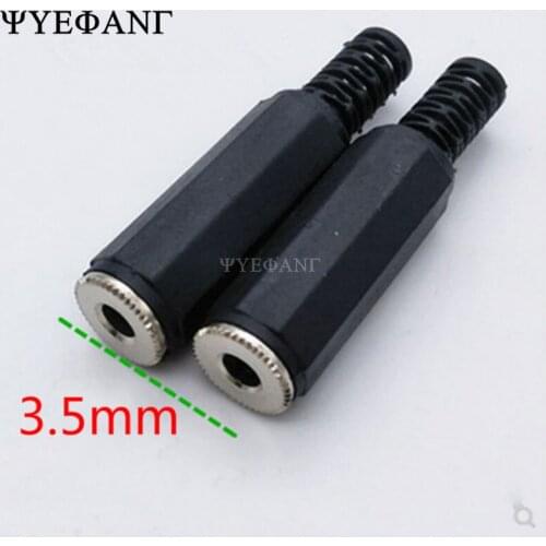 5Pcs 3.5MM 2/3 Poles Stereo Headphone Jack / Mono Headphone Jack Wiring 3.5 Audio Socket 3.5 Female Wiring Welding