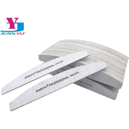 50 PCS Gray Wooden Nail Art Sanding Buffer Nail Files 100/180/240 Girt Sandpaper blokvijl Polisher Manicure Pedicure Nail Tools