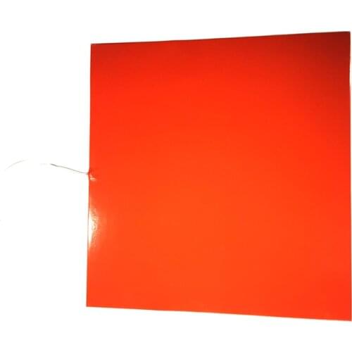 700*700*1.5mm 240v 1500w Big Size Heat Bed for 3d printer adhesive 1 side 300mm lead wire come out from middle of 1 side