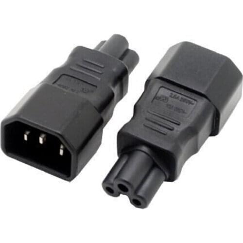 10PACK C14-C5 AC Power Adapter IEC320 C14 TO C15 Connector Converter Male To Female Socket Chassis Server Conversion Plug