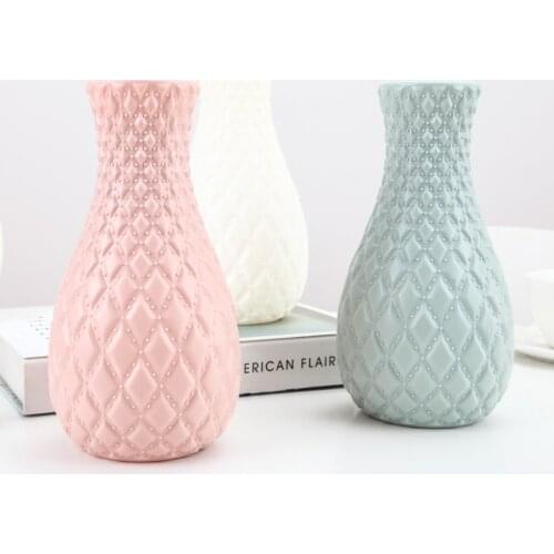 Pineapple-shaped Plastic Vase Creative Nordic Decoration Home Flower Vase Urban Garden Vase Decoration Home