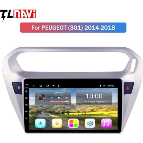2G RAM Car Radio For peugeot 301 citroen elysee 2014-2018 Android 10 HD 9 inch GPS Navigation Multimedia Player