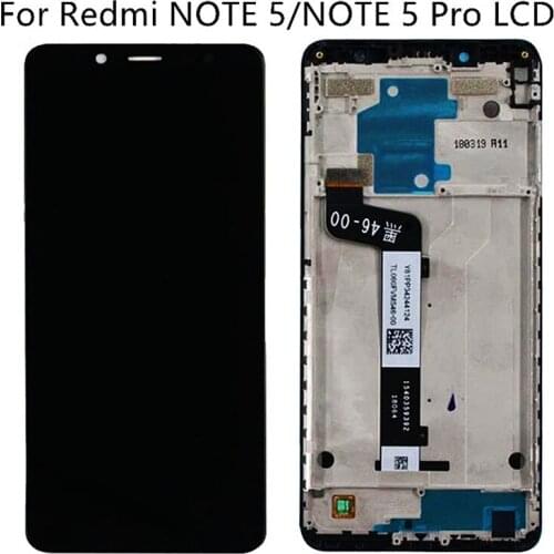 For Xiaomi Redmi Note 5 lcd display Digitizer assembly with Frame for Redmi Note 5 pro display Replacement Repair Parts