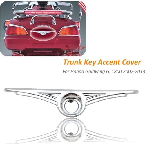 For Honda Goldwing GL1800 2002-2013 2012 2011 2010 2009 2008 2007 2006 2005 2004 2003 Chrome Motorcycle Trunk Key Accent Cover