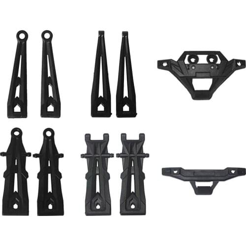 For XLH Hosim 9125 RC Car 10 Pcs Front Rear Upper Lower Swing Suspension Arm Bumper