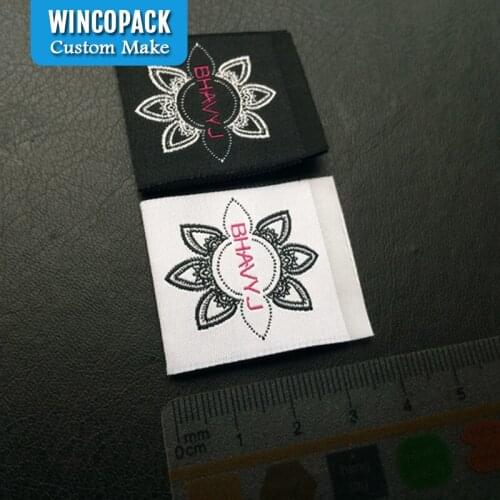 Brand Luxury Custom Label Price,Garment Woven Main Label/Neck Label/Size Label For Clothing WL058