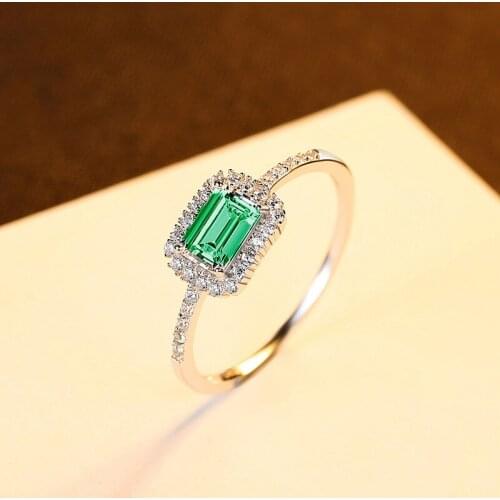 FXLRY Wholesale Hot-Selling Natural Color Treasure Topaz Crystal Ring For Women Jewelry