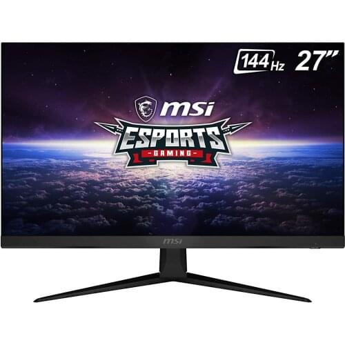 MSI 27” FHD (1920 x 1080) Non-Glare with Super Narrow Bezel 144Hz 1ms 16:9 HDMI/DP AMD Radeon FreeSync IPS Gaming Monitor, Black