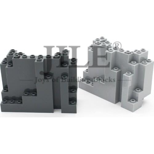 Moc Rock Panel 4x10x6 Rectangular 6082 DIY City Street View Bulk Building Blocks Bricks Set Compatible with Assembles Particles