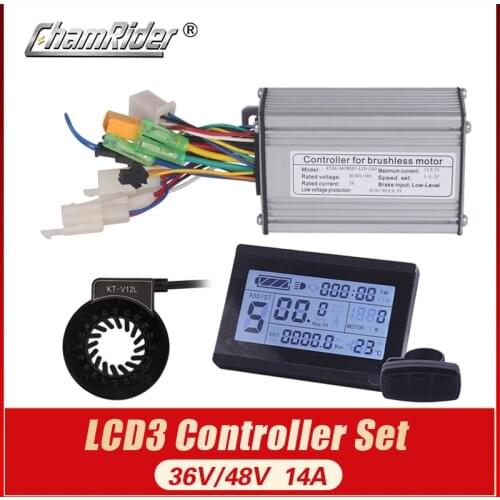 36V 250W 48V 350W Controller LCD LCD3 display Meter PAS Set E-bike Conversion kit Dual Mode Hall Sensor and Hall Sensorless
