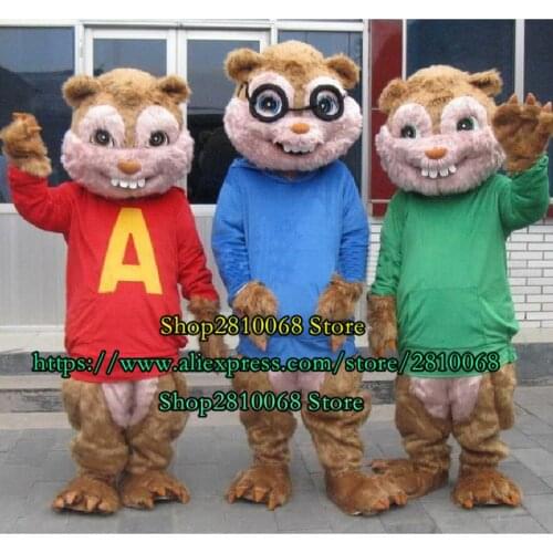 Hot sale EVA material helmet chipmunk mascot costume squirrel cartoon costume unisex cosplay birthday party 1063
