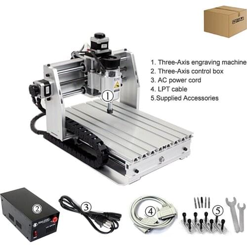 LY new arrive Mini 2520T 3 axis LPT port CNC Router Engraver/ Milling Machine