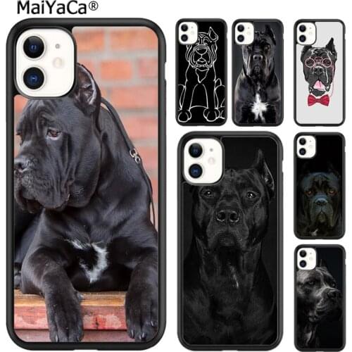 MaiYaCa Italian dogs Cane Corso mastiff Phone Case Cover For 5s SE 6s 7 8 plus X XR XS 11 12 pro max Samsung Galaxy S8 S9 S10
