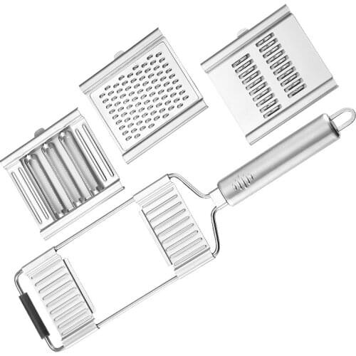 3-in-1 Multi-purpose Vegetable Slicer Stainless Steel Grater Cutter Shredders Fruit Potato Peeler Carrot Grater Kitchen Tools