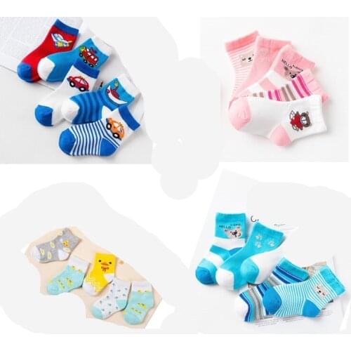 Baby Boy Socks 5 Pairs Children Autumn Winter Cartoon Socks for Girls Kids for Girls To School Sport Baby Girl Clothes 0-6Y