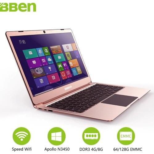 Bben LapBook 14.1 Inch Laptop Notebook PC Window 10 Intel Apollo Lake N3450 Quad Core 4GB RAM 64GB Matel Screen Laptops