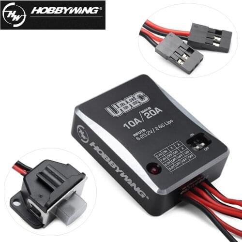 Hobbywing 10A UBEC-10A 2-6S External Switching Mode DC-DC Regulator