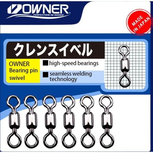 Original OWNER From Japan Top Swivel 72481 High-quality Stainless Steel Barrel Rolling Solid Rings For Fish Hook Fishing Swivels