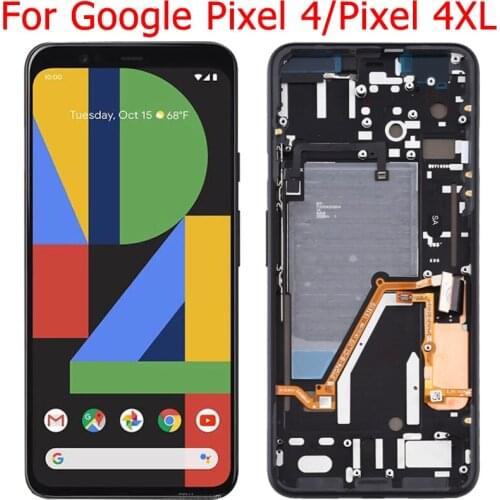 Original Pixel 4XL LCD For Google Pixel 4 LCD Display Screen With Frame Pixel 4 5.7" Screen Display Pixel 4XL 6.23" Screen Parts