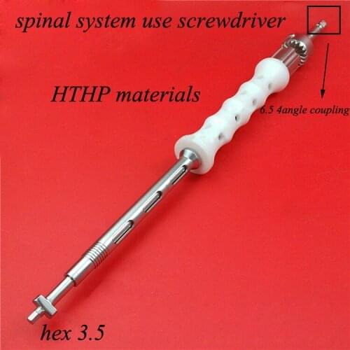 Orthopedics instrument spinal system use screwdriver stainless steel HTHP materials screwdriver hex3.5 U-type screw use 5.5 rod