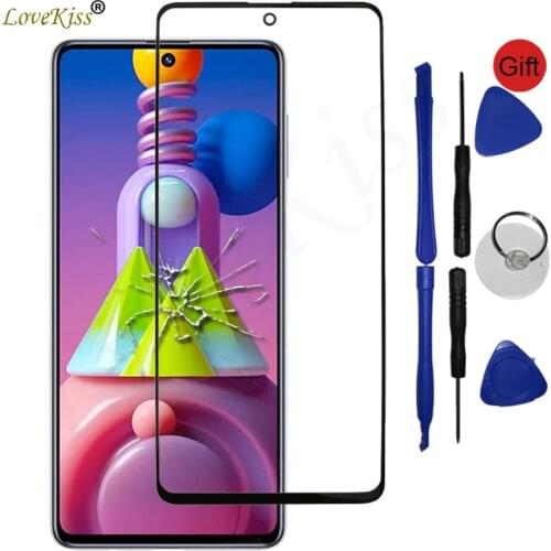 Front Panel For Samsung Galaxy M21 M31 M11 M30S M31S M51 A02 A02S A12 A21 A21S Touch Screen Glass Cover Not LCD Display Sensor