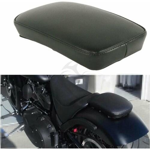 Motorcycle Seat Backrest Pad W/ 6 Sucker Removable For Yamaha Honda Harley Cruiser Passenger