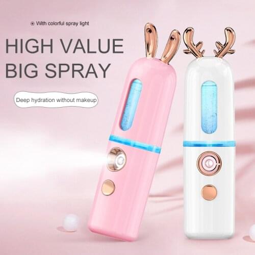 Portable Handy Mist Nano Sprayer Rechargeable Handheld Moisturizing Large Capacity Mini Electric Facial Steamer