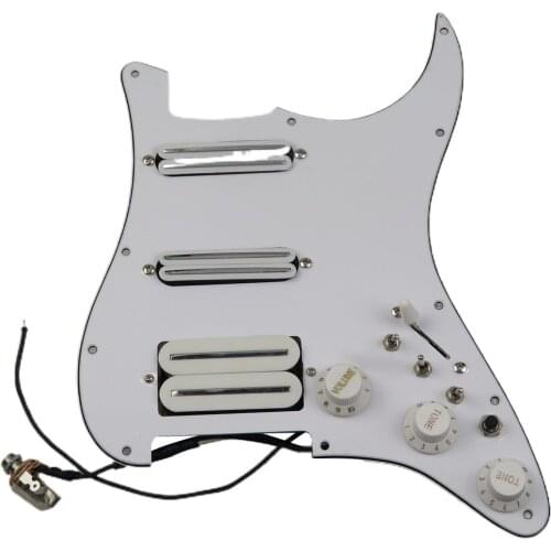 Prewired loaded Pickguard Guitar Pickups Humbucker Pickups Alnico 5 HSS Wiring Harness Push-Pull Single Cut Set For /Strat