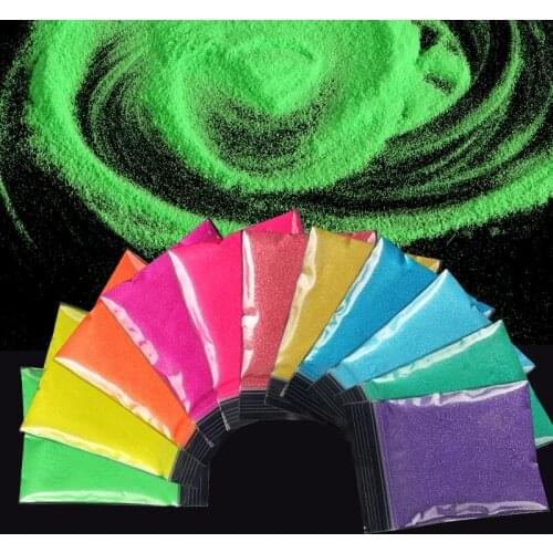 10g Rainbow Nail Glitter Powder Candy Color Nail Pigment Dust Accessories For DIY Manicure Art Design Decoration