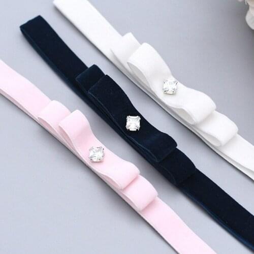 Pink Elastic Evening Dress Belt Sash Bridal Abiye Night Dress Accessories Mariage Bow Bridesmaid Simple Bridal Belt B69