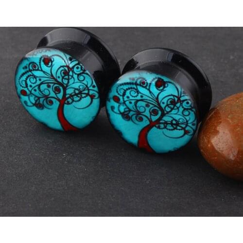 JUNLOWPY Mix 4-16mm Ear Gauges Expander Set Acrylic Screw Logo Flesh Tunnels Body Piercing Jewelry Cartilage Helix Earring Plugs