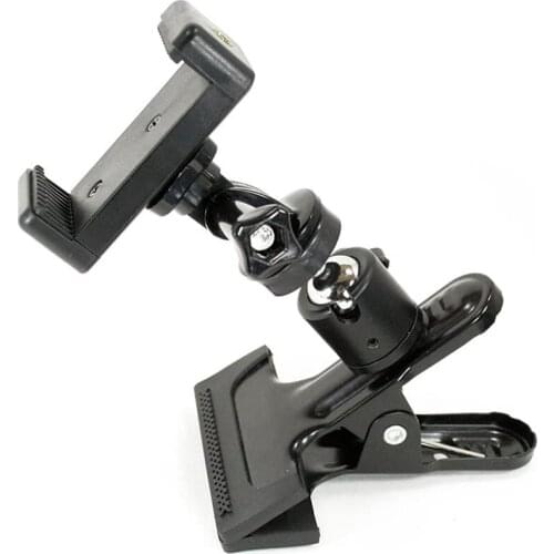 Ball Head Clamping Phone Mount Metal Clamp Tripod Adapter Smartphone Desktop Holder Gopro Sports Action Camera Accessories