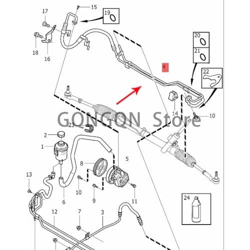 CAR pressure hose 2009-2010vol vos80l hose, booster pump oil supply pipe, booster pump high pressure oil pipe