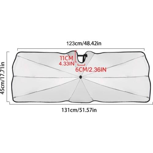 Fold Car Sun Umbrella Interior Windshield Sunshade Cover Front Window UV Protection Shade Curtain Parasol For Wrangle r JL JLU