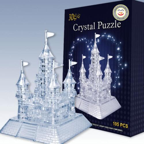 Three-dimensional crystal dream puzzle 3D plastic educational toys DIY castle puzzle