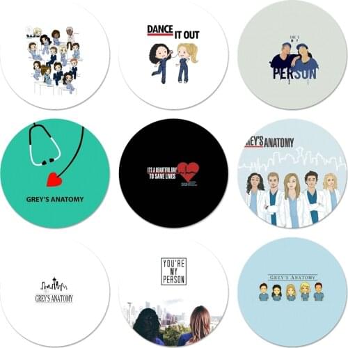 Greys Anatomy Icons Pins Badge Decoration Brooches Metal Badges For Backpack Decoration