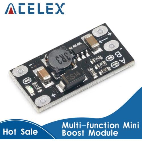 10PCS Mini DC-DC Boost Step Up Converter 3V 3.2V 3.3V 3.7V 5V 9V to 12V Voltage Regulator PCB Board Module can set 5V/ 8V/ 9V