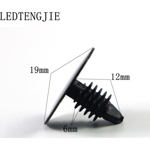 100Pcs Black Car Trunk Trunk Roof Lining 9mm Sealed Sub Pickups Sound Modification Accessories Car Plastic Buckle, Fasteners