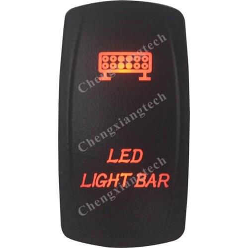 DC12V 24V LED LIGHT BAR Rocker Switch AMBER Led lamp 5 Pin ON/OFF SPST Marine Grade Waterproof