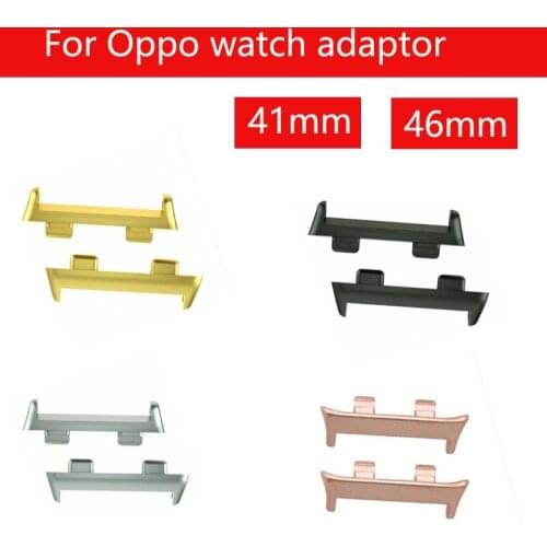 4 colors 2pcs/pair metal Connector for OPPO smart watch adapter 41mm 46mm Replacement