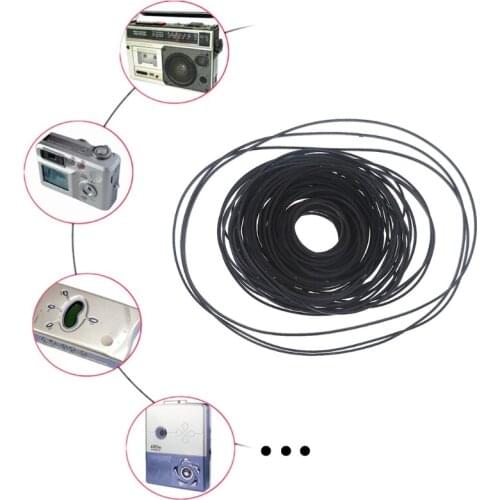 2021 New 100PCS 1mm Universal Mix Cassette Tape Machine Belt Assorted Home Components Recorder Turntable Strap Belt