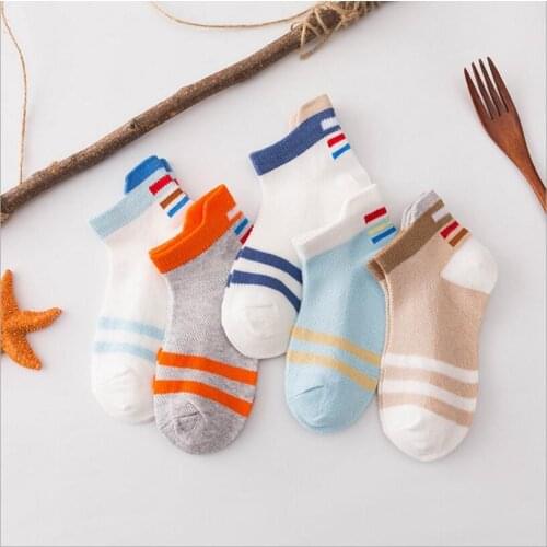 5 Pair 2019 New Dot Kids Socks Summer Thin Comfortable Breathable Cotton Fashion Baby Socks Toddler Girls for 1~8 Year