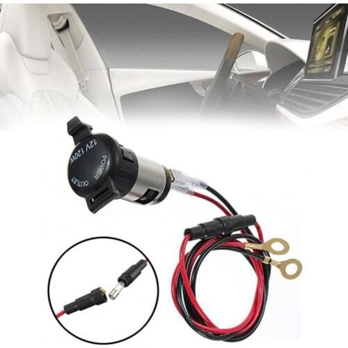 12V Car Boat Tractor Cigarette Lighter Power Socket Outlet Cigarette Power Type Socket Metal Gps Lighter Plug Female Seat C G4Y1