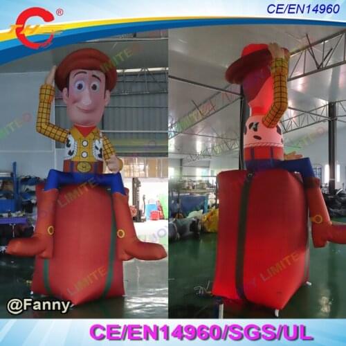 Free door shipping! 12ft or 17ft or 20ft tall Gemmy Christmas Airblown Inflatable Woody on Present inflatable Jessie on present