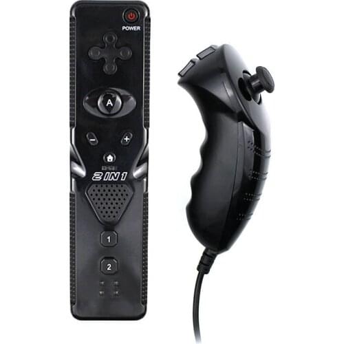 2in1 Wireless Remote Controller For Nintend For Wii Nunchuck With Motion Plus Gamepad For Wii Remote Controle Joystick Joypad